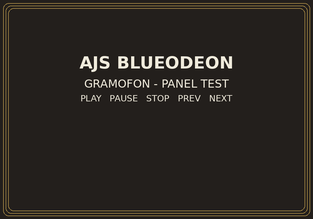 Panel gramofonu