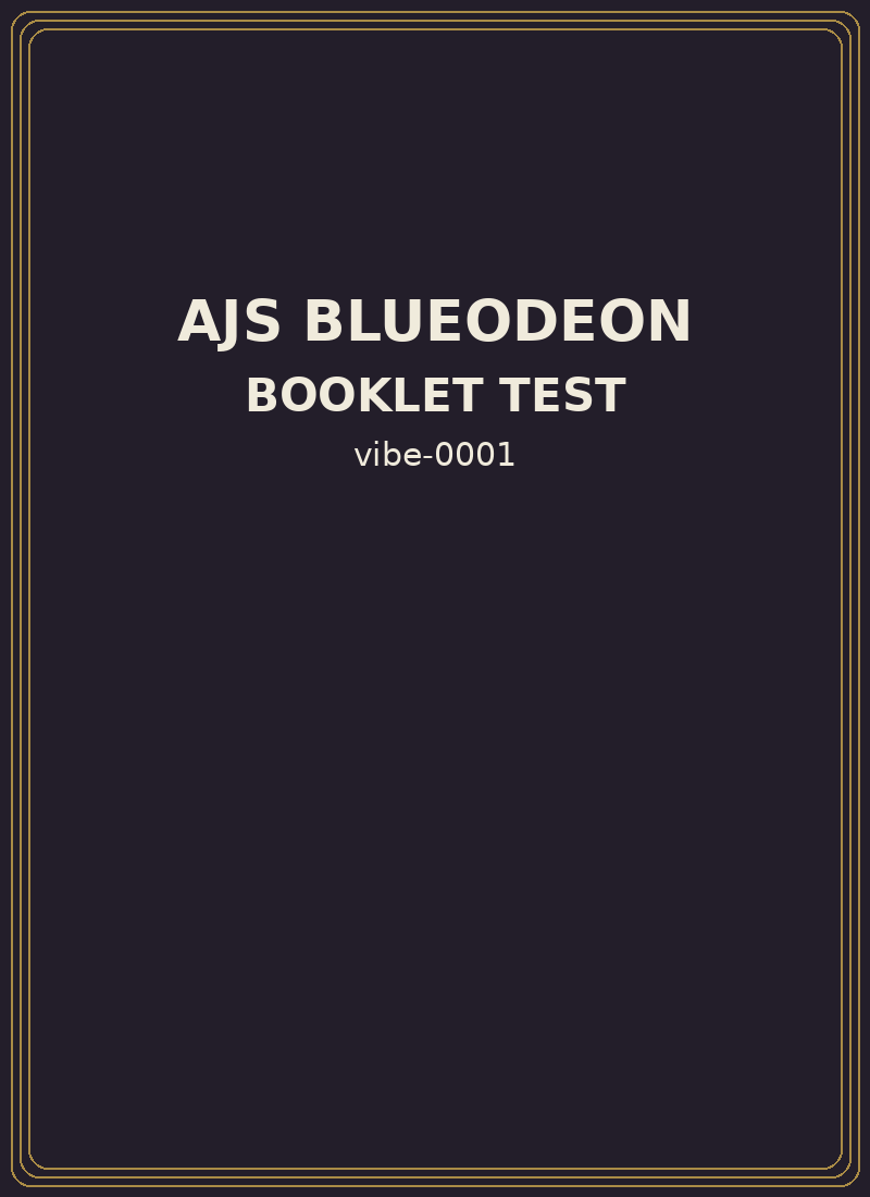 Booklet