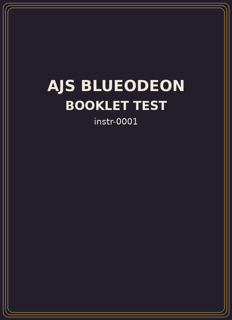 Booklet