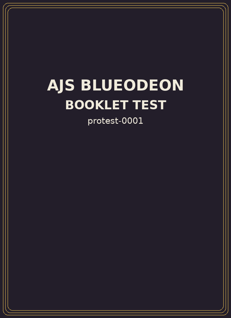 Booklet
