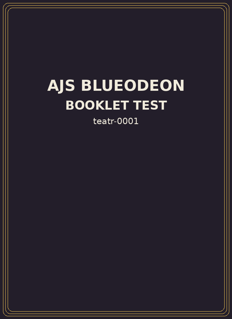 Booklet